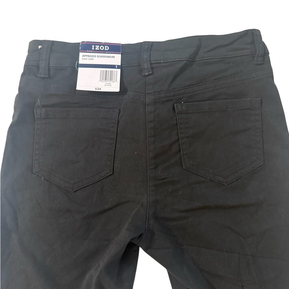IZOD Approved Schoolwear Black Easy Care Uniform Shorts Size 1 NWT - Picture 3 of 12